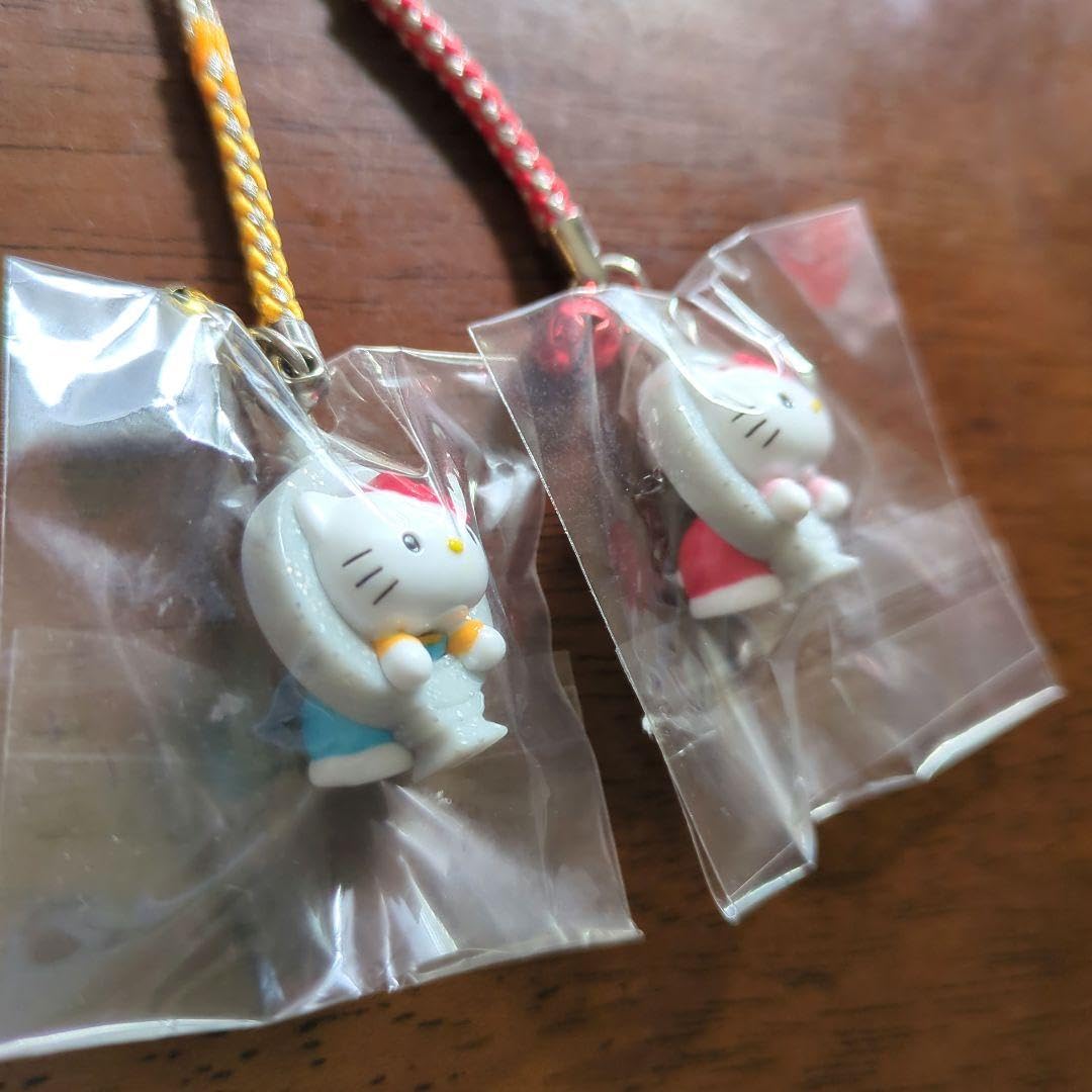 Amazon.co.jp: ご当地キティ 京都限定 天橋立 廻施橋 根付け2個セット