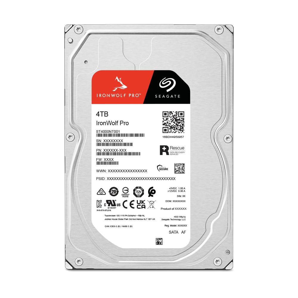 Seagate IronWolf Pro 4TB Enterprise NAS Internal HDD Hard Drive