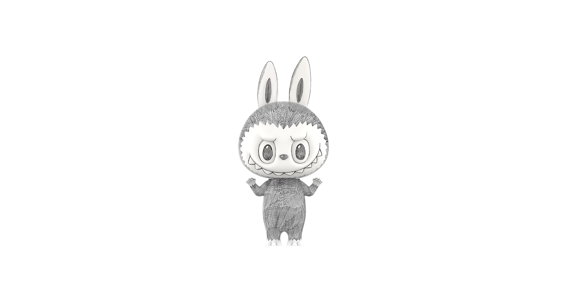 Amazon.co.jp: POP MART MEGA LABUBU 1000% Sketch : おもちゃ