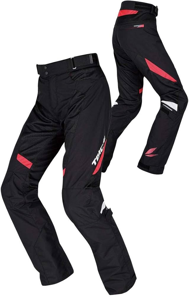 Amazon | RSタイチ(アールエスタイチ)バイクパンツ ブラック/レッド