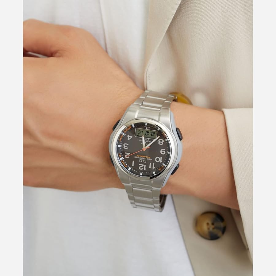 Amazon.co.jp: [シチズン Q&Q] 腕時計 アナログ 電波 ソーラー 防水