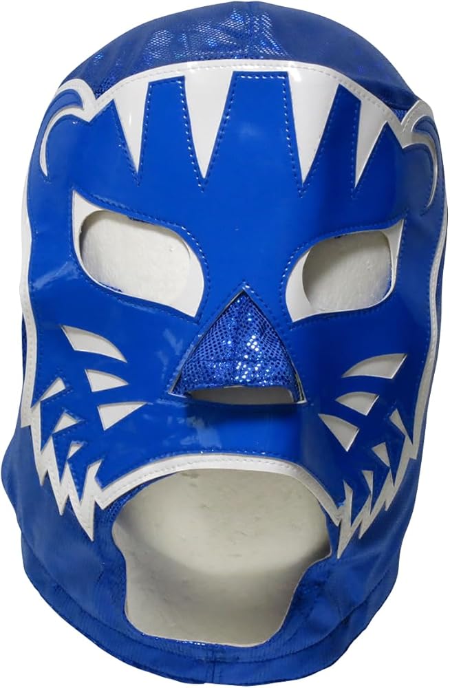 Amazon.co.jp: [Maskedmania] 【プロレスマスク】青豹仮面2世 ブルー