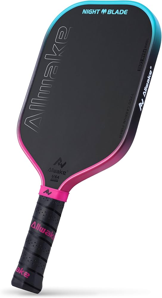 Amazon.co.jp: ALLWAKE ピックルボールパドル - カーボンファイバー製