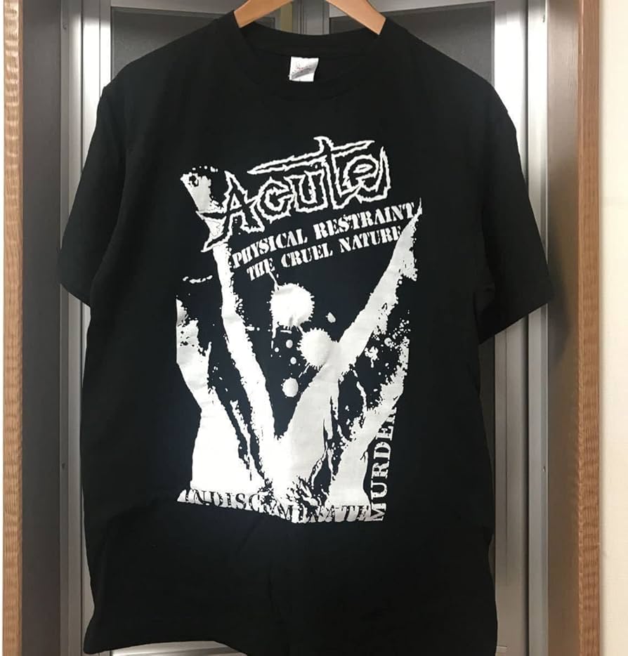 Amazon.co.jp: ACUTE Tシャツ パッチ付き ハードコアパンク hardcore
