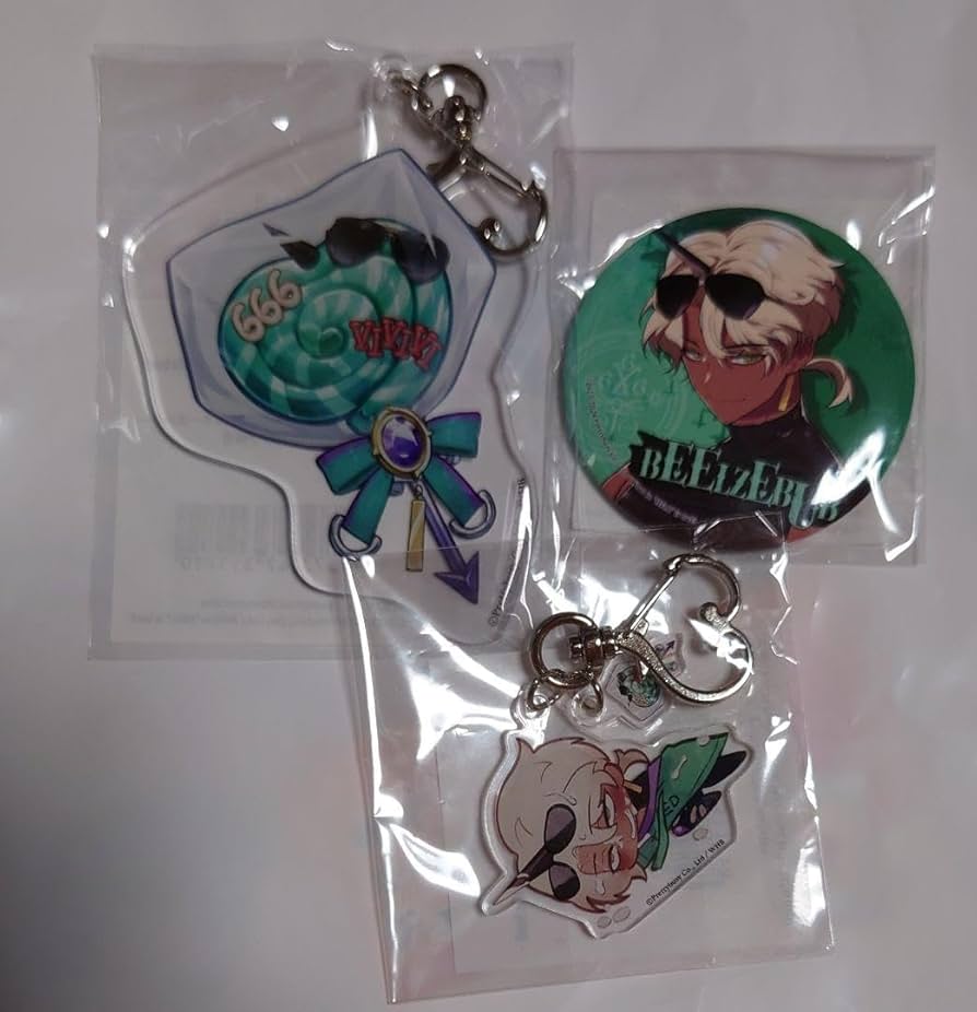 Amazon.co.jp: 地獄のどこが悪い ベルゼブブ セット アクキー 缶バッジ