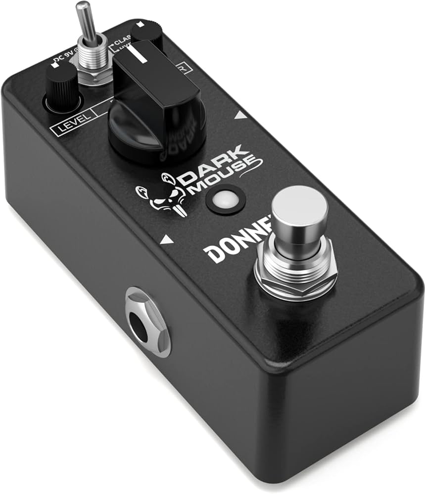 Amazon.com: Donner Dark Mouse Distortion Pedal for Electric Guitar