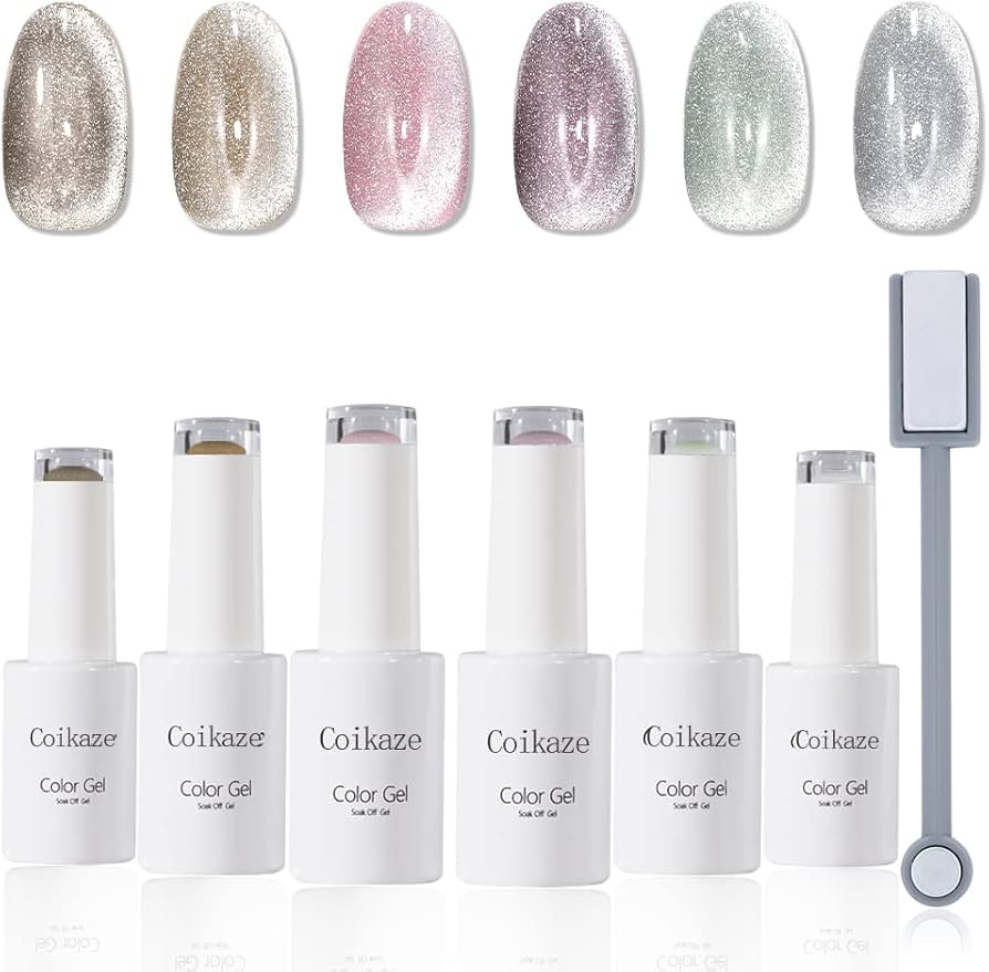 Amazon | マグネットジェル マグネットネイル ジェルネイル Coikaze