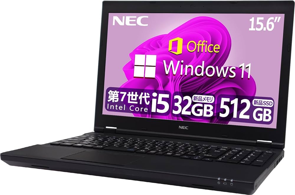 大人気❣Windows11✨8GB SSD NEC ブルーレイ ノートパソコン NEC SSD
