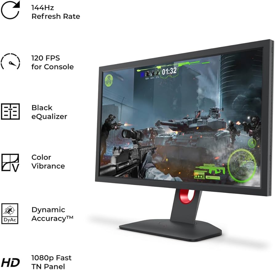 BenQ Zowie XL2411K 24 Inch 144Hz Gaming Monitor | 1080P | Smaller
