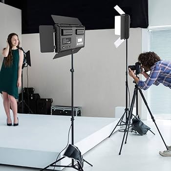 Amazon | LEDビデオ照明ライトキット SAMTIAN 2パック600AS二色3200K