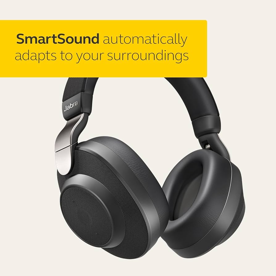 Jabra Elite 85h Wireless Noise-Canceling Headphones, Titanium