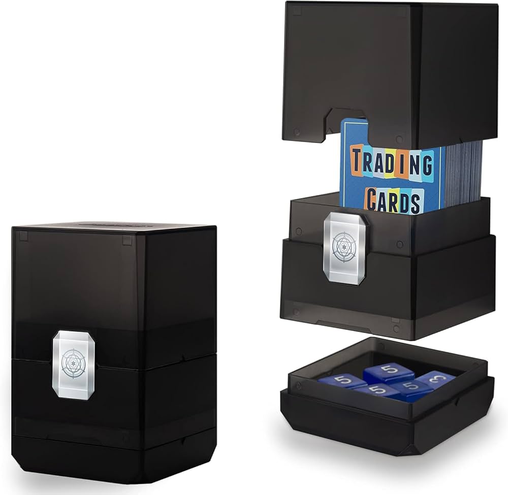 Amazon.co.jp: Sooez デッキカードボックス ダイス収納付き 100枚以上