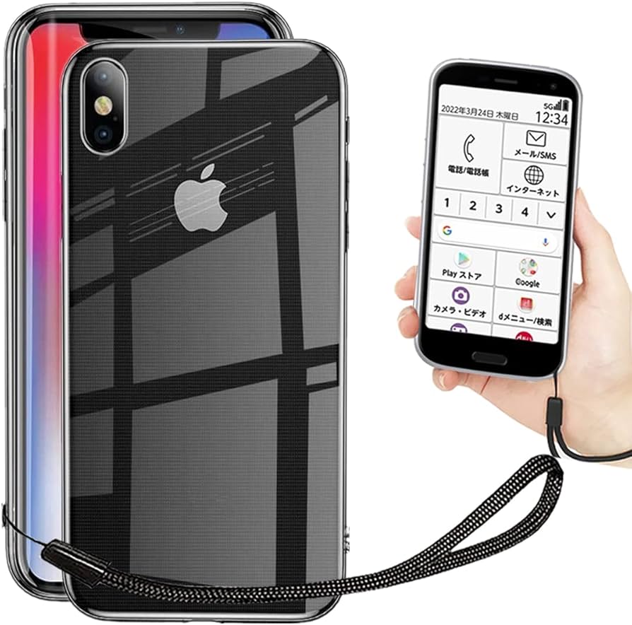 Amazon.co.jp: iPhone X ケース クリア 透明 カバー 【 ストラップ 同