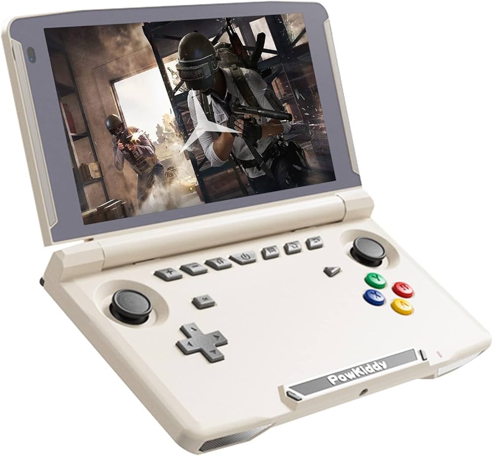 Amazon | Powkiddy X18S折りたたみ式ゲーム機ポータブルゲーム機は