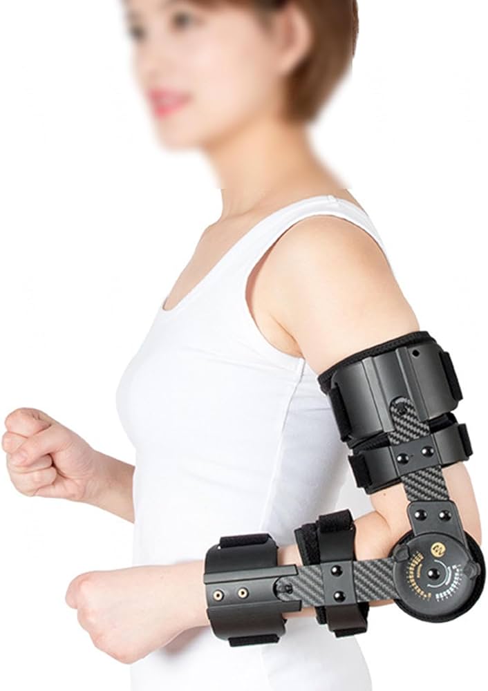 Amazon | 腕の骨折、脱臼、軟部組織損傷用の肘関節固定ブレース、男性