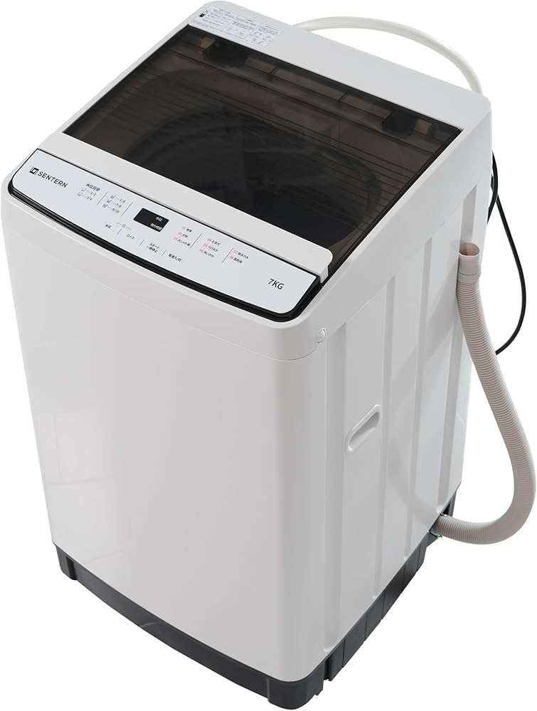 Amazon | 全自動洗濯機 7kg 洗剤投入口付き 洗濯機 縦型洗濯機 8種類