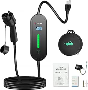SubSun EV充電用ケーブル 電気自動車 電気自動車用ポータブル 3KW 家庭