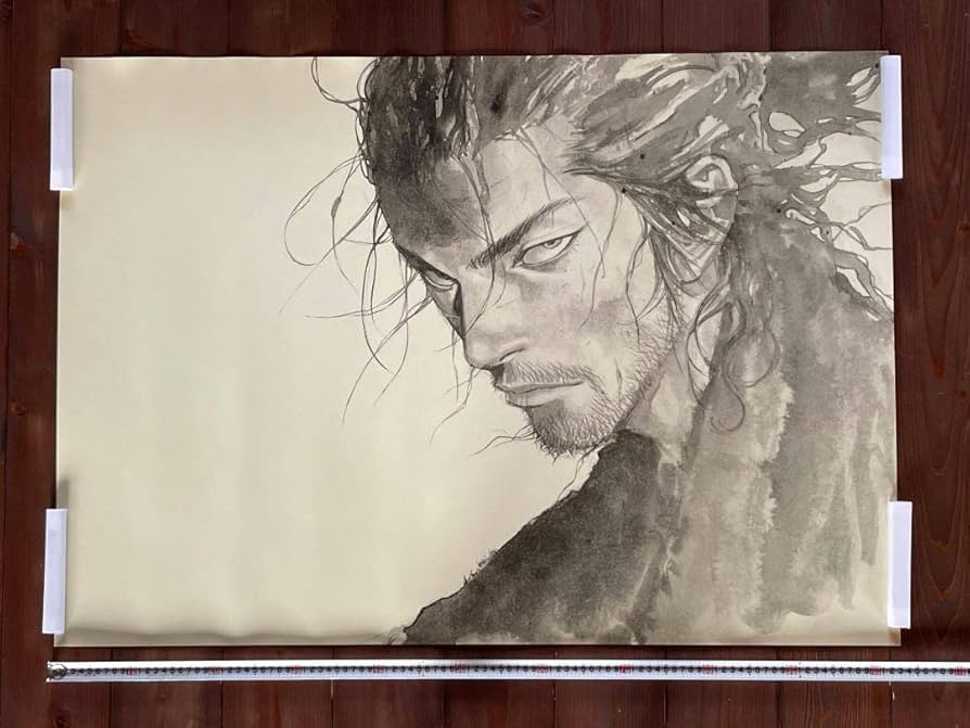 Amazon.co.jp: バガボンド ポスター B1 武蔵 U 最後のマンガ展 井上