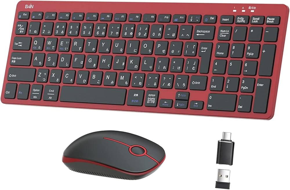 Amazon | EWiN キーボード マウスセット ワイヤレス 無線 2.4GHz ios
