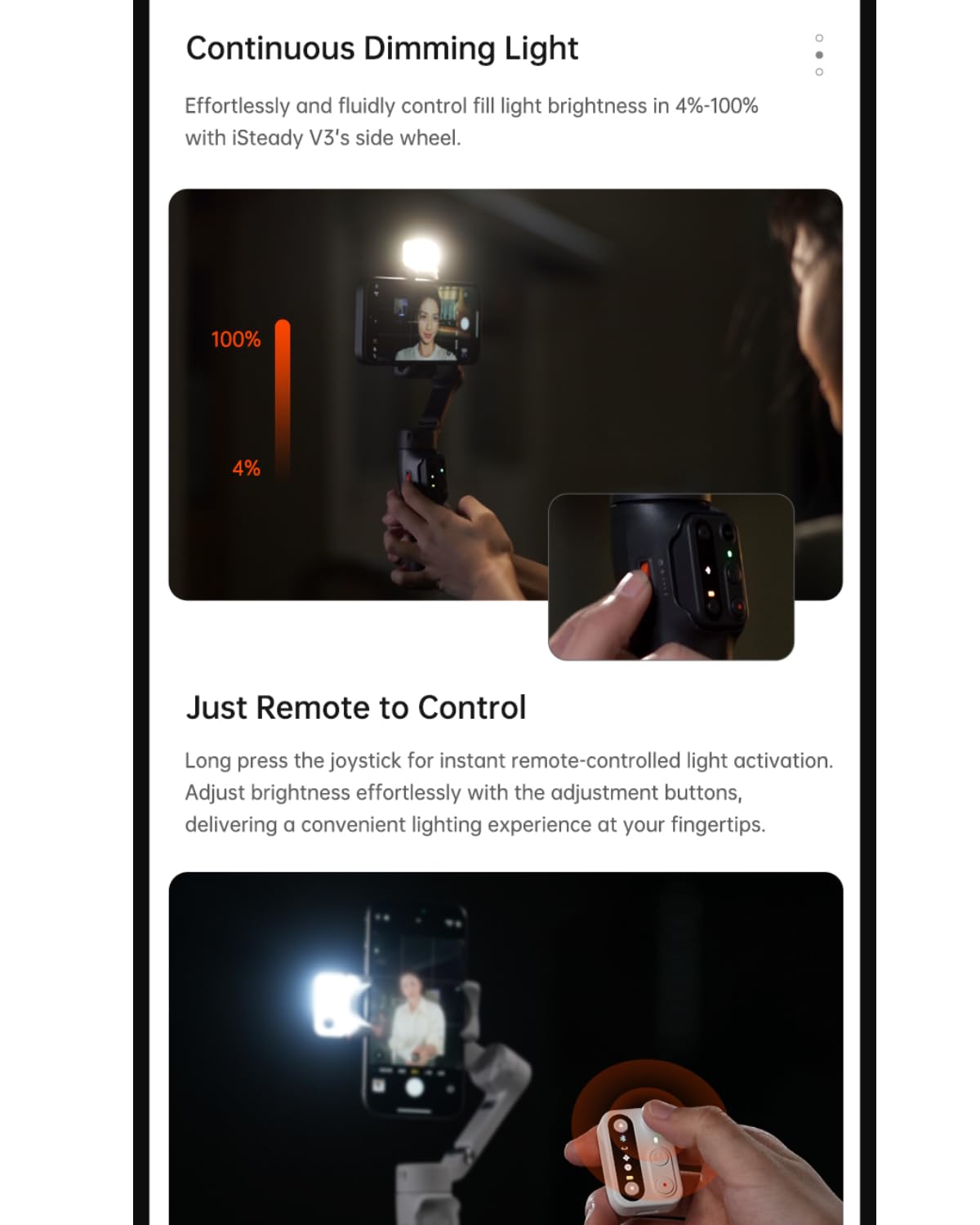 Amazon.co.jp: hohem V3 ジンバル,スマートフォン用ジンバル