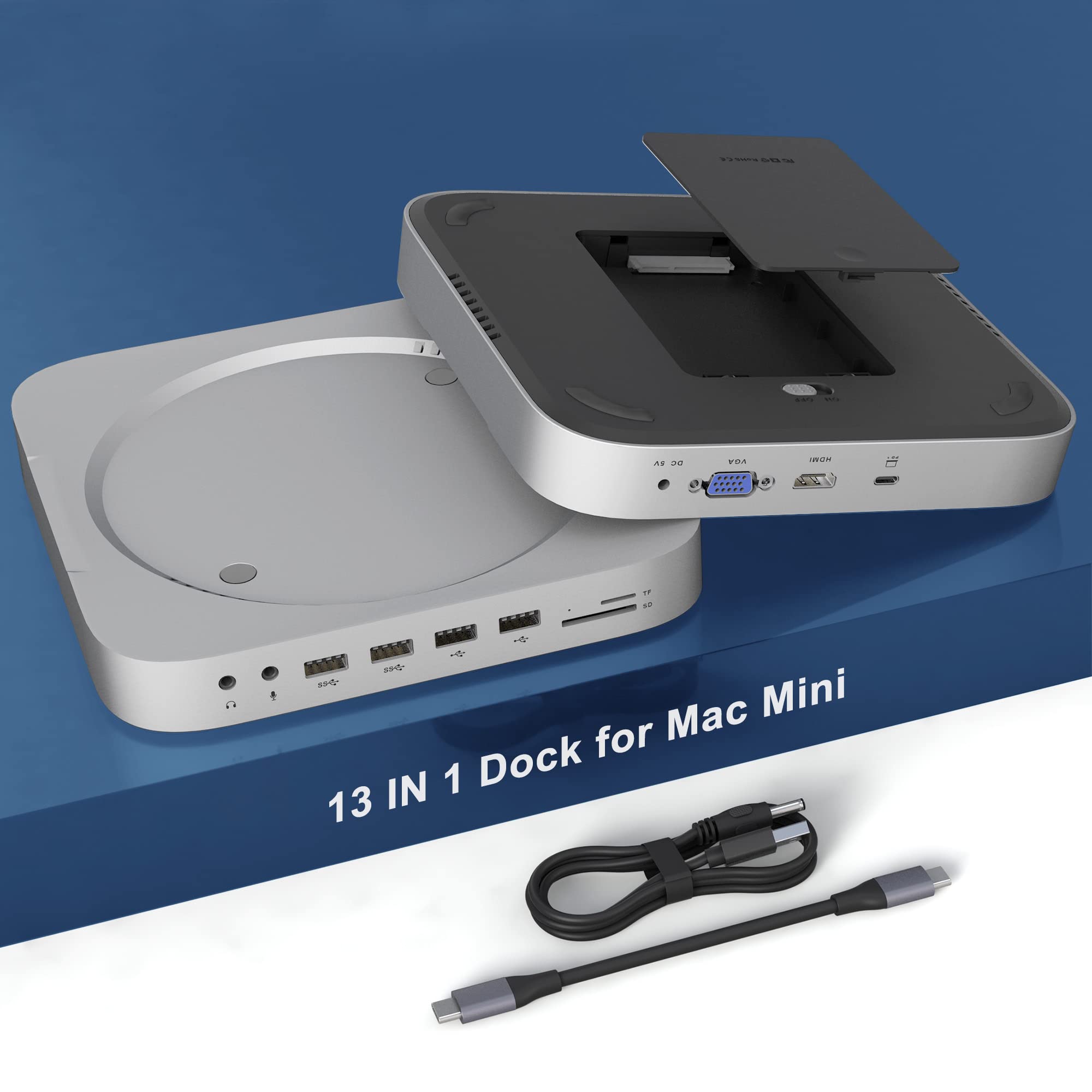 Amazon.co.jp: 13 in 1 Mac ミニドック ハードドライブエンクロージャ
