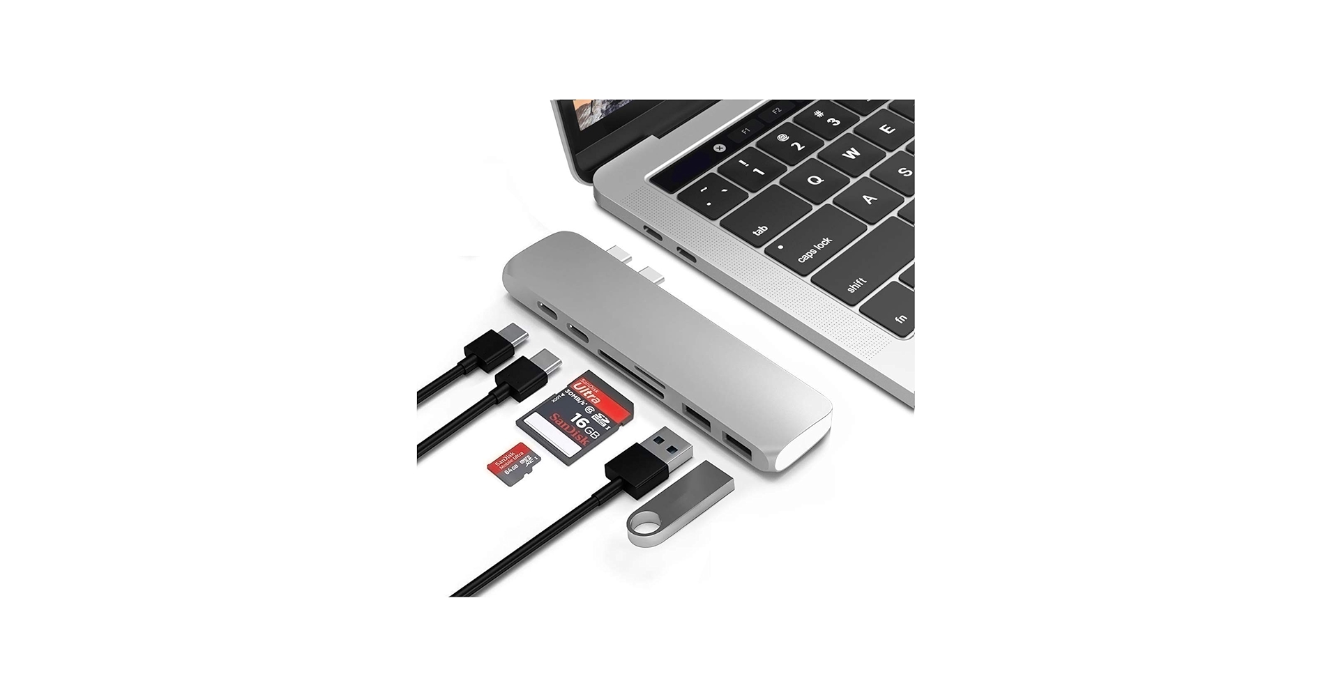 Amazon | MacBook Pro Air 2018 2019 2020対応 USB マルチハブ Type-C