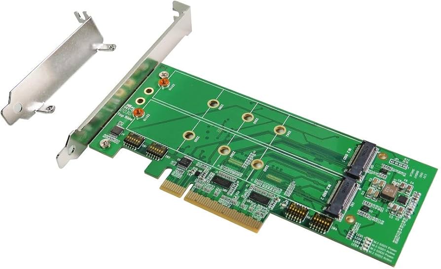 Amazon.co.jp: PCIe x8 Gen4 二股M.2 NVMe デュアルポート AIC : Computers