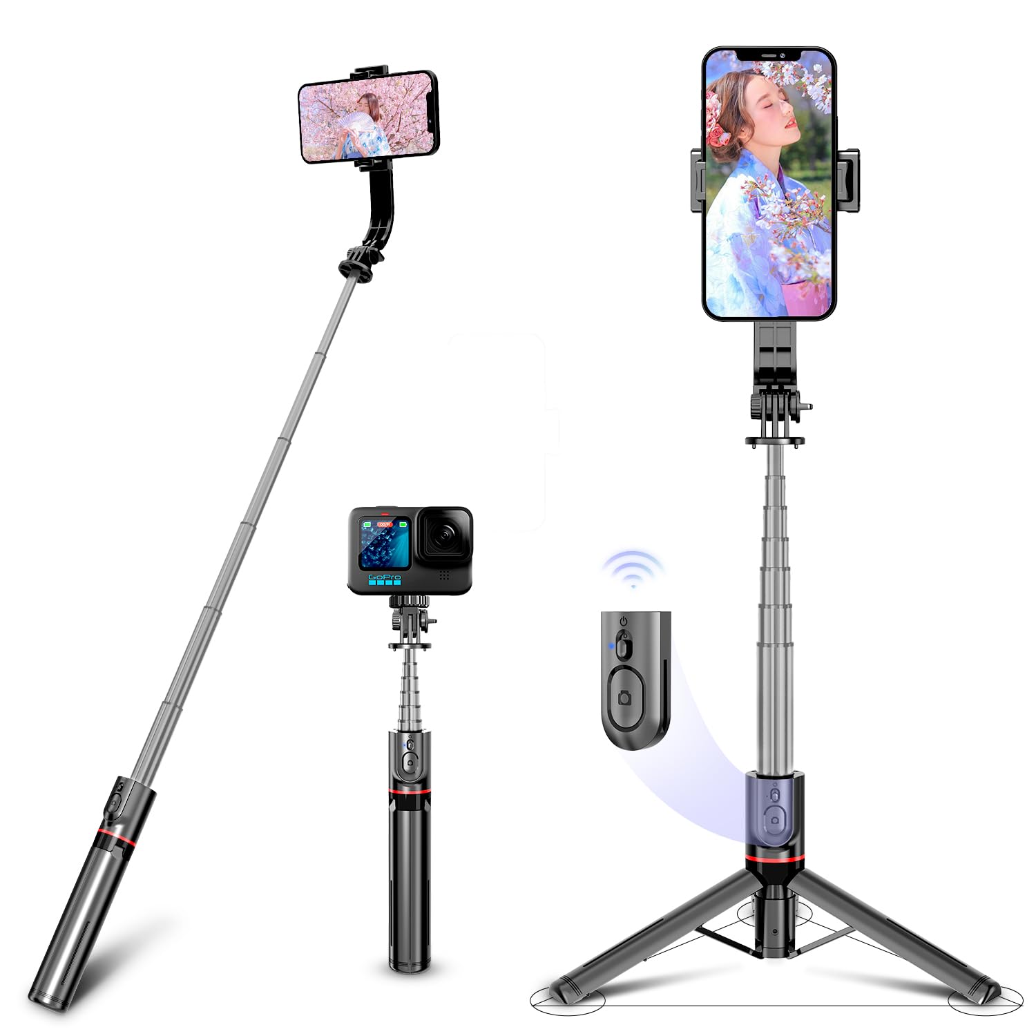 Amazon | 自撮り棒 【2025極上の新設計、安定モデル】セルカ棒 スマホ
