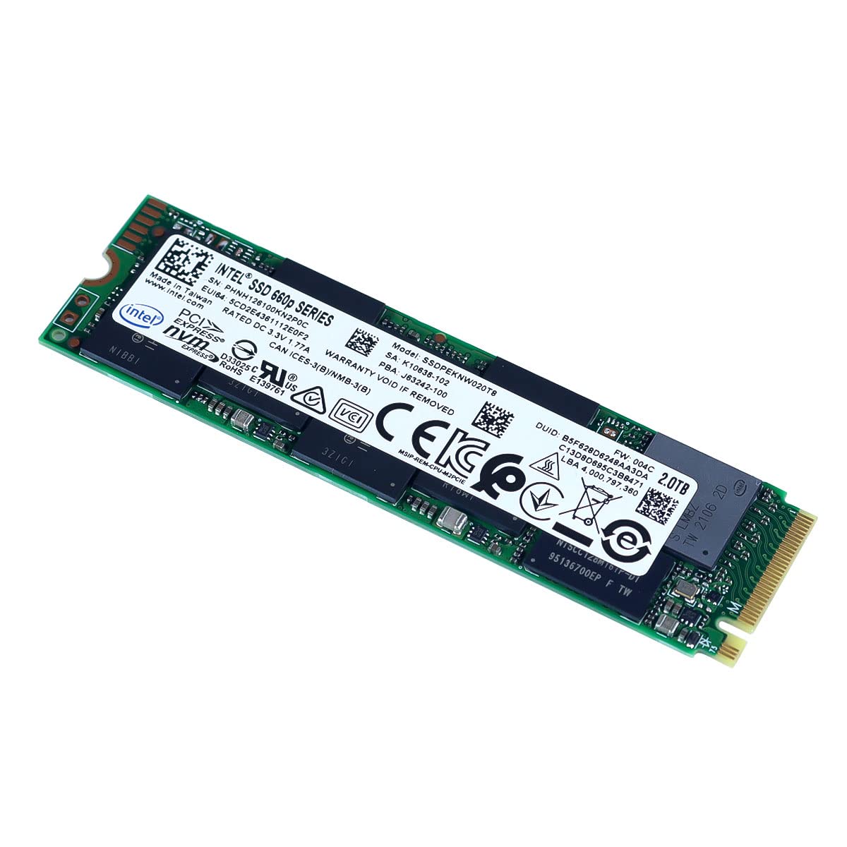 Amazon.com: Intel 660p Series M.2 2280 2TB PCIe NVMe 3.0 x4 3D2