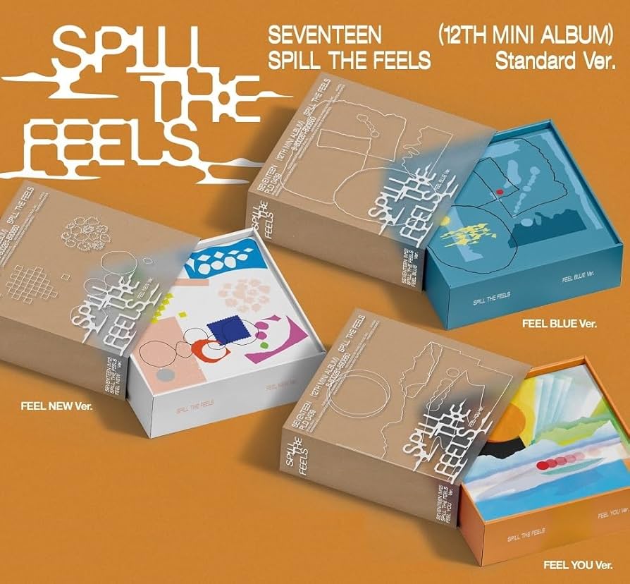 Amazon.com: SEVENTEEN Spill The Feels 12th Mini Album (3 ver. SET