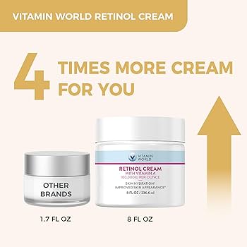 Amazon | Vitamin World ビタミンワールド レチノールクリーム226g(8oz