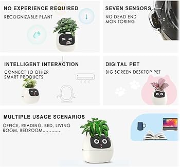 Amazon.com: FXNFXLA Smart Plant Ivy, Smart Pet Planter Robot with