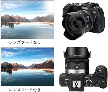 Amazon | JJC EW-65C 可逆式 レンズフード Canon RF 16mm F2.8 STM