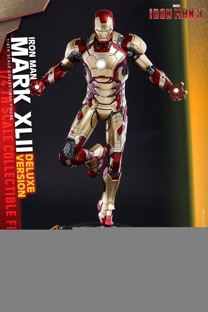 Amazon.com: Hot Toys Marvel Iron Man 3 Iron Man Mark XLII 1/4