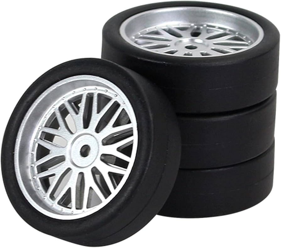 Amazon | 4 個のホイールリムとタイヤセット RC ドリフトタイヤ耐久性