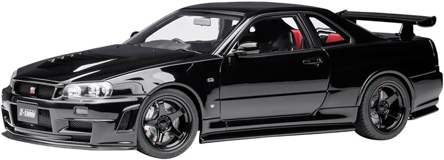 Amazon.com: AUTOart 1/18 Nismo R34 GT-R Z-tune Black Pearl