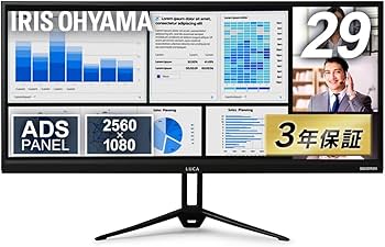 Amazon.co.jp: アイリスオーヤマ ウルトラワイドモニター 29インチ