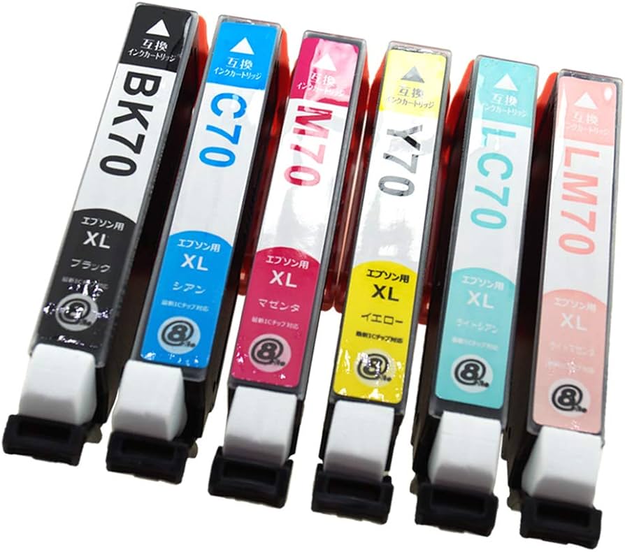 Amazon.co.jp: EPSON エプソン IC6CL70L (BK/C/M/Y/LC/LM)【6色セット