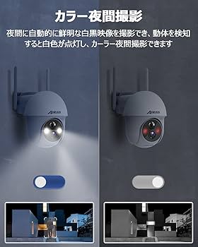 Amazon.co.jp: 【2K高画素・完全無線・Alexa対応】ANRAN 防犯カメラ