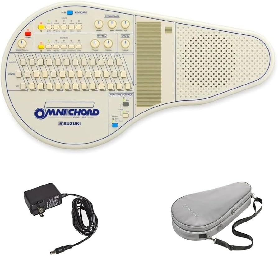 Amazon.com: Suzuki OM-108 Omnichord Bundle with Suzuki Omnichord A