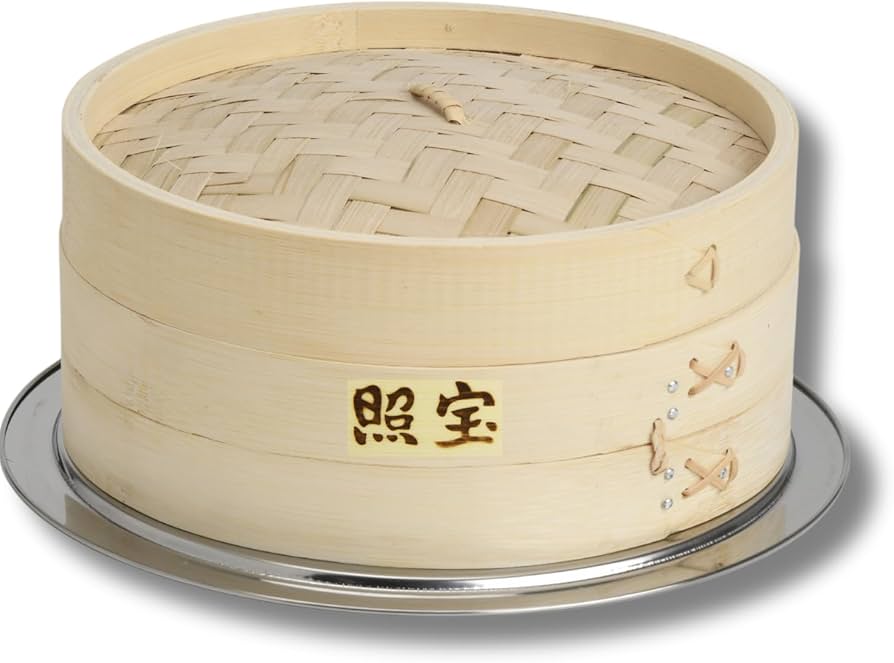 Amazon | 【照宝】照宝竹せいろ・セイロ蒸し板セット (21cm) | 横浜