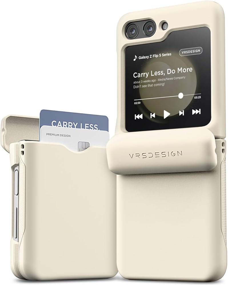 Amazon.co.jp: 【VRS】 Galaxy Z Flip5 対応 ケース カード 収納/耐