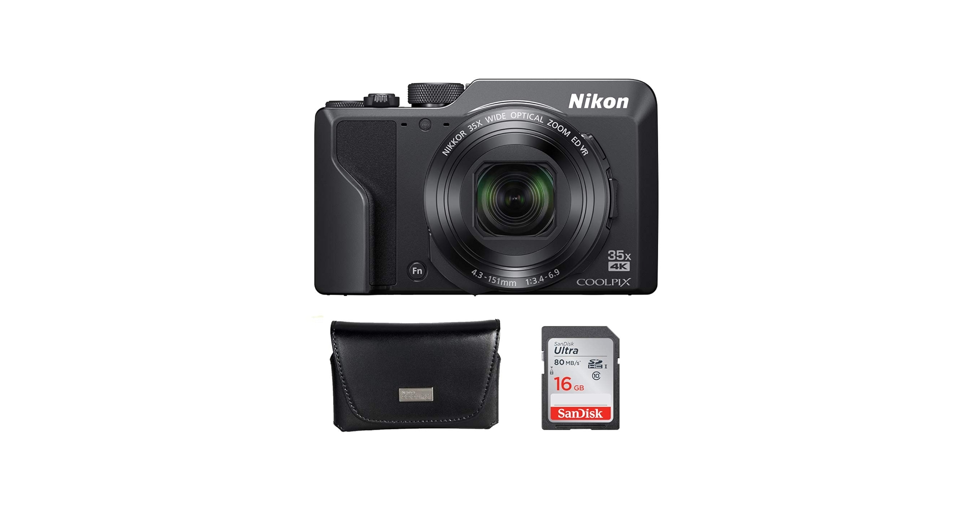 Buy Nikon Coolpix A1000 16MP 35x Optical Zoom 4K Compact Digital