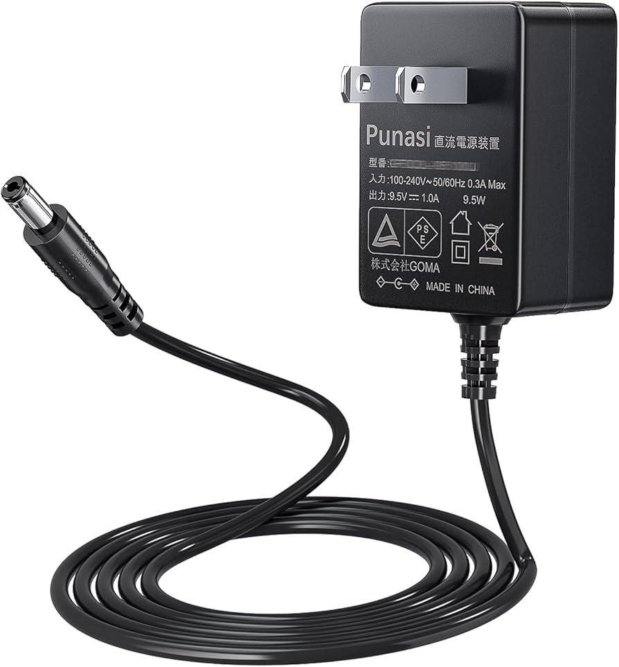 Amazon.co.jp: Punasi カシオ電子ピアノ交換用ACアダプター 9.5V1A