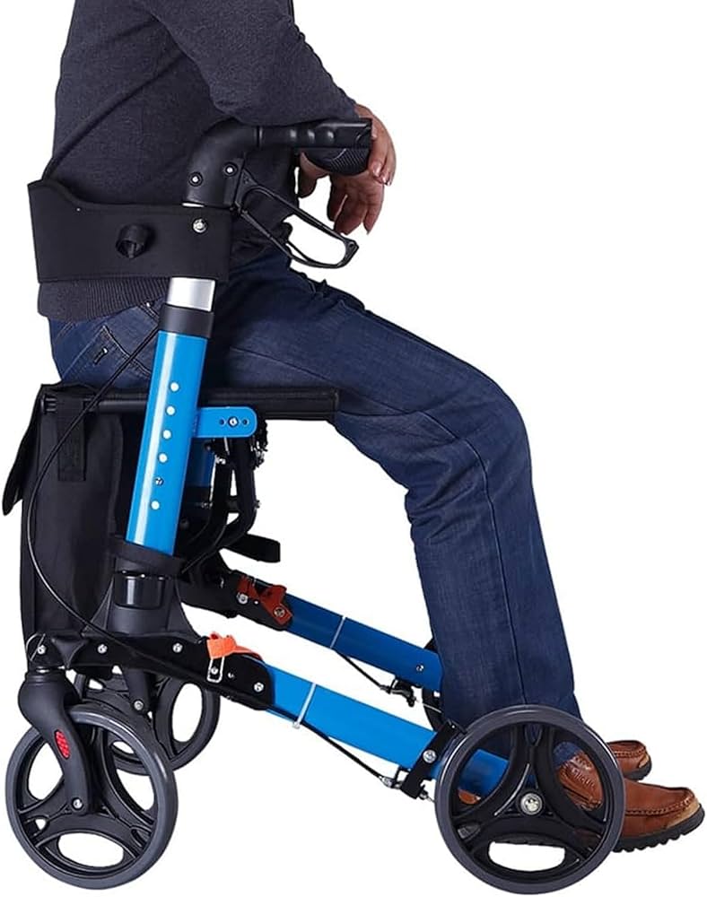 Amazon | 歩行器歩行車 高齢者と大人のための背の高い直立歩行器