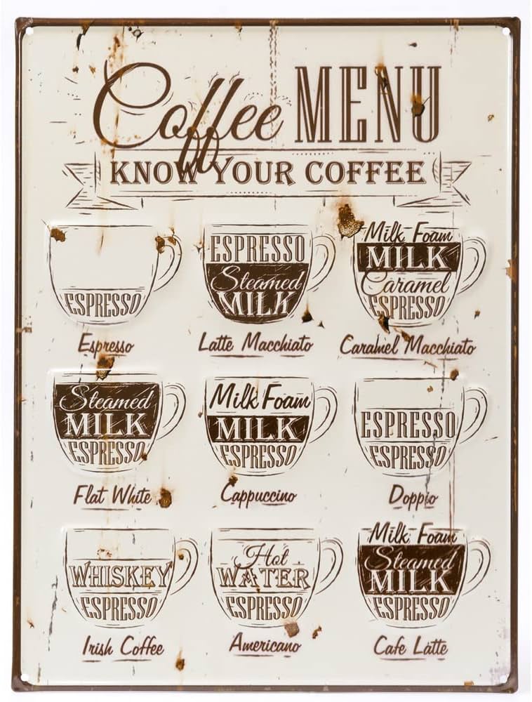 Amazon.co.jp: アンティーク風 デザインボード ブリキ看板 メタル L