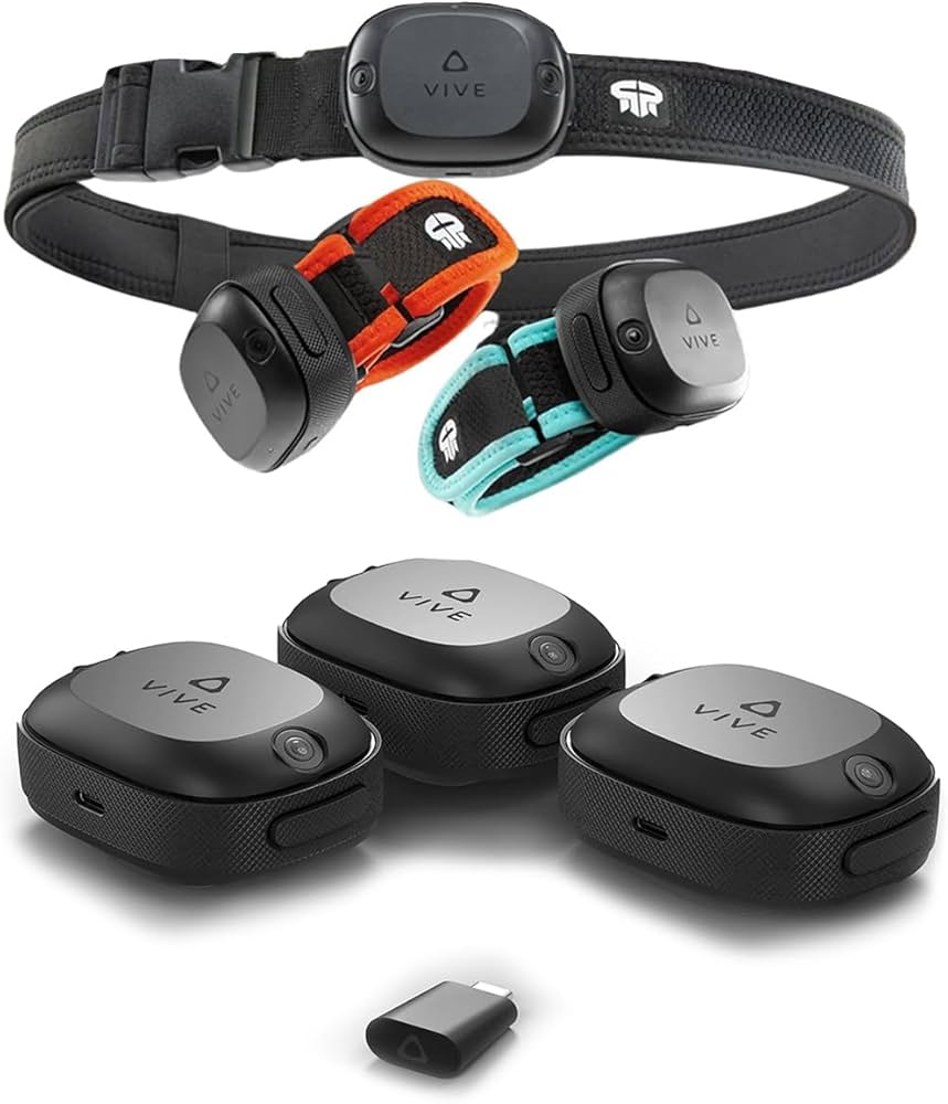 Amazon.com: HTC Vive Ultimate Tracker 3+1 Kit with TrackStrap Set