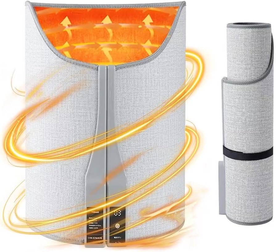 Amazon | パネルヒーター 足元 デスクヒーター 筒型 遠赤外線 360°全