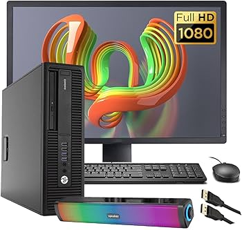 HP EliteDesk 800 G2 SFF Computer, 21.5