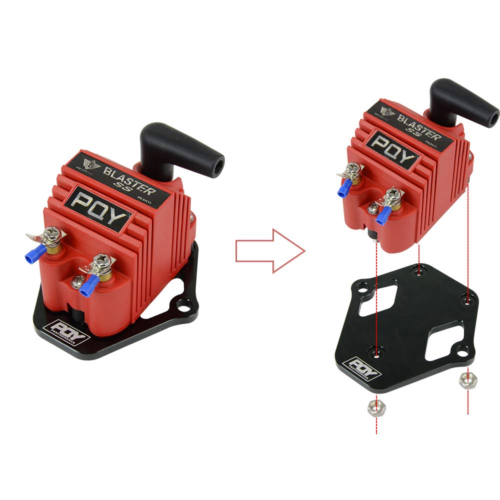 Amazon | PQY ビレットアルミイグニッションコイルブラケット MSD